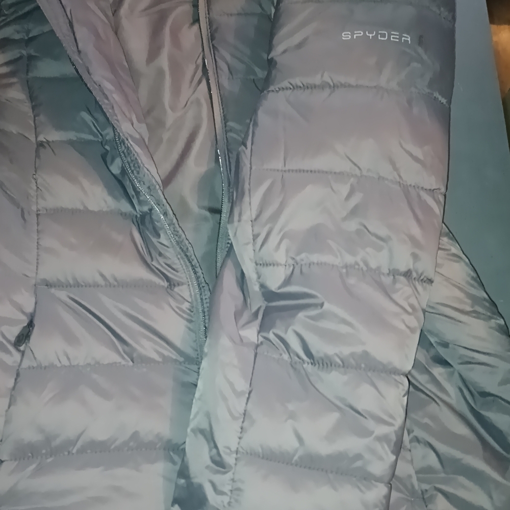 Spyder Women's Charcoal Puffer Jacket